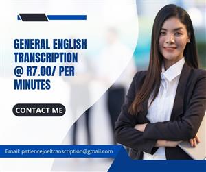 English Transcription Service offered in Pretoria