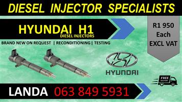 HYUNDAI H1 DIESEL INJECTORS FOR SALE OR RECON WITH WARRANTY 