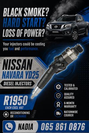 RECONDITIONED DIESEL INJECTORS FOR SALE FOR NISSAN NAVARA YD25