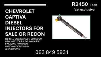 CHEVROLET CAPTIVA DIESEL INJECTORS RECON 6 MONTH GUARANTEE