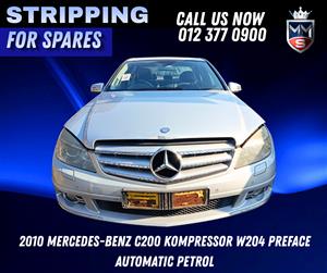 2010 Mercedes-Benz C200 Kompressor W204 Preface Automatic Petrol – Spares 