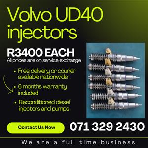 VOLVO UD40 TRUCK INJECTORS FOR SALE WITH WARRANTY INCLUDED 