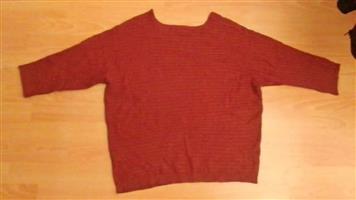 Jersey top rust colour Large