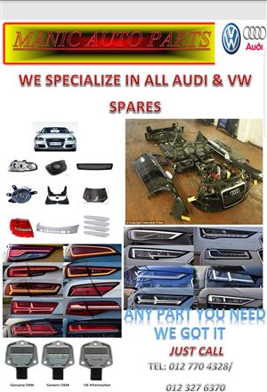 Spares And Partrs For VW And Audi