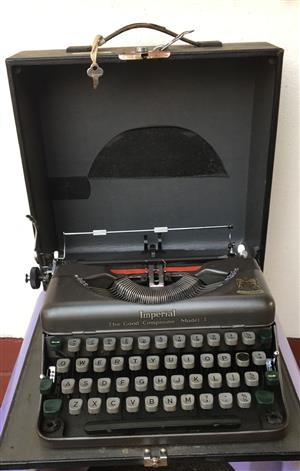 Vintage Imperial The Good Companion - Model T Typewriter 
