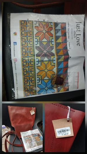 Genuine leather tote bag