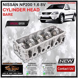 NISSAN NP200 1.6 8V CYLINDER HEAD (BARE)
