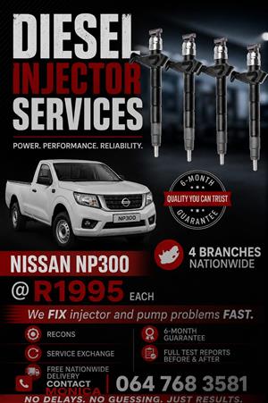 NISSAN NP300 POWER, PERFORMANCE & RELIABLE DIESEL INJECTORS