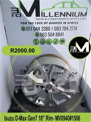 18" Rim - Isuzu D-Max Gen7