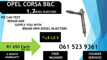 DIESEL INJECTORS FOR OPEL CORSA FOR SALE 