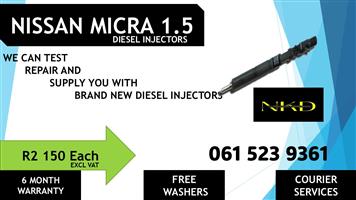Diesel injectors for NISSAN MICRA 1.5 for sale 