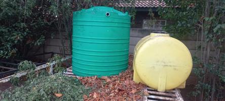 Water tanks. 