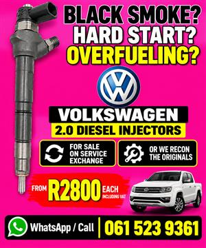 VOLKSWAGEN 2.0 DIESEL INJECTORS FOR SALE OR RECON IN SOWETO 