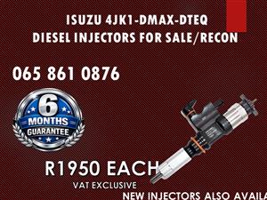 ISUZU 4JK1-DMAX-DTEQ DIESEL INJECTORS AVAILABLE NATIONWIDE