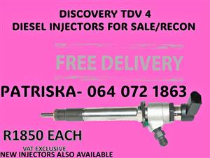 DISCOVERY TDV 4 DIESEL INJECTORS FOR SALE IN PRETORIA 