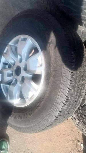 16" Ford Ranger mag with used tyre of 30% to use for spare wheel