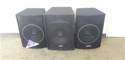 3x New Vidal Single Sub Speakers 38cm 15”