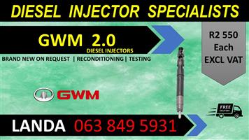 GWM 2.0 DIESEL INJECTORS FOR SALE OR RECON WITH WARRANTY 