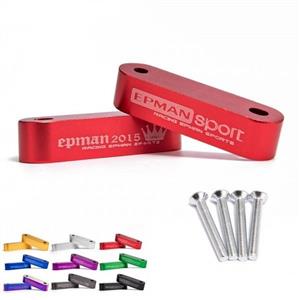 Billet Aluminium Hood Risers Red