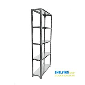 Galvanized shelving unit 