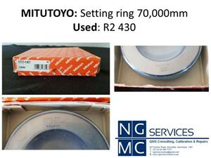Mitutoyo setting ring 70,000mm (used)