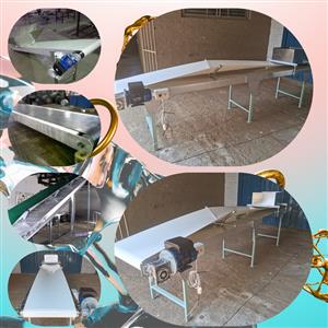“Move products with the smooth scent of reliability—custom belt conveyors built 