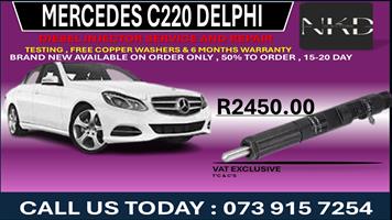 Mercedes C220 Delphi Diesel Fuel Injectors 