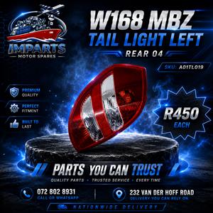 W168 MERCEDES-BENZ TAIL LIGHT LEFT REAR 2004