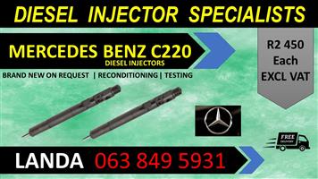 MERCEDES C220 DIESEL INJECTORS FOR SALE OR RECON WITH WARRANTY 