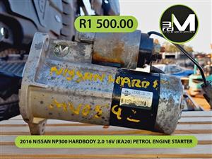 2016 NISSAN NP300 HARDBODY 2.0 16V (KA20) PETROL ENGINE STARTER