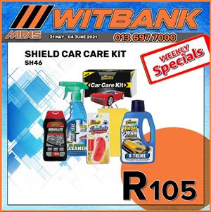 Shield Car Care Kit ONLY R105 at Midas Witbank!
