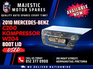 2010 Mercedes-Benz C200 Kompressor W204 Boot Lid for Sale (Used)