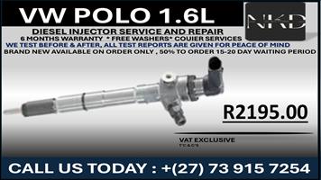 Vw Polo 1.6L Diesel Injectors 