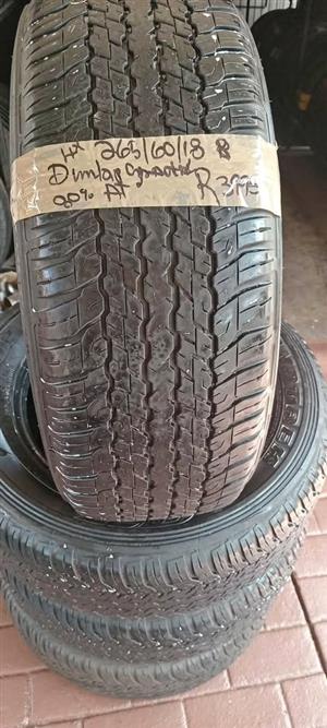 Set of 4x Dunlop Garantrek AT