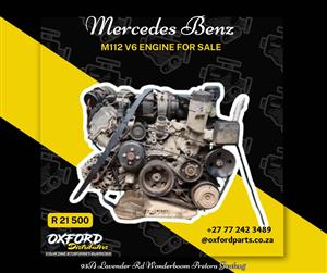 Mercedes M112 V6 complete engine for sale.