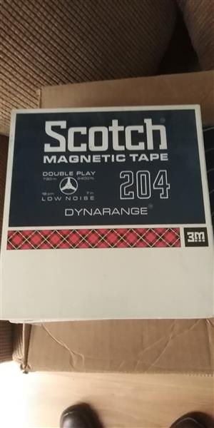 3x RTR tapes. Scotch 204 730m 7in. 1972 new sealed.
