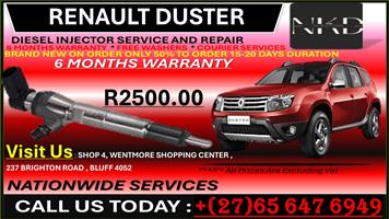 RENAULT DUSTER DIESEL INJECTORS