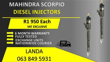 MAHINDRA SCORPIO DIESEL INJECTORS FOR SALE OR RECON WITH WARRANTY 