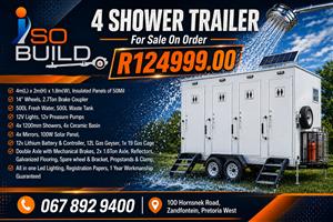 4 Shower Trailer for sale on order