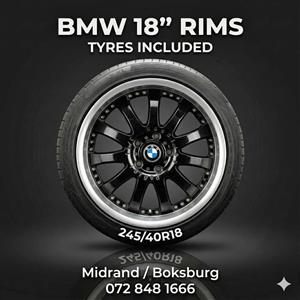 BMW Mag Rims with Tyres 18” Set  245/40R18