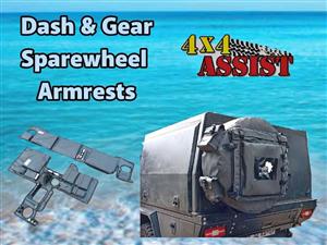Armrests, Dashcovers, Sparewheel, Gear & Toolbags & 4x4 Canvas