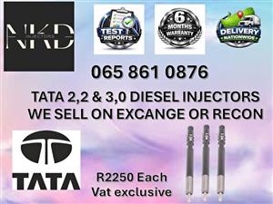 TATA 2,2 & 3,0 DIESEL INJECTORS WE SELL ON EXCHANGE OR RECON OLIFANTSFONTEIN