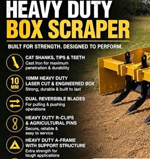 Heavy Duty Box Scrapers 1M - 3M