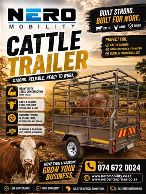 BUILT STRONG. BUILT FOR MORE Cattle trailers