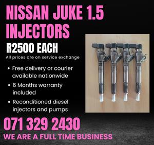 NISSAN JUKE 1.5 INJECTORS FOR SALE WITH WARRANTY 
