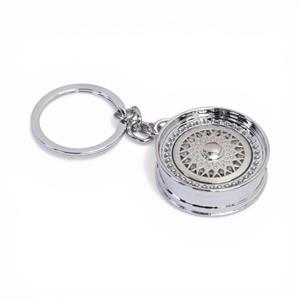 Keyring with BSS Alloy Wheel Design (Chrome)
