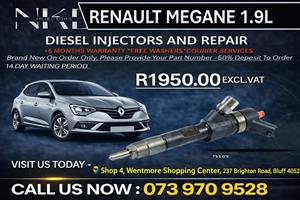 Renault Megane 1.9L Diesel Injectors 
