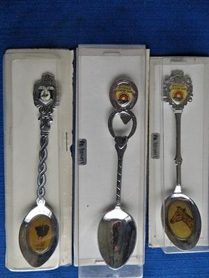 Collectible souvenir/place name tea spoons 107 in total