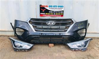 Hyundai Creta front bumper and headlight (2020-2022)