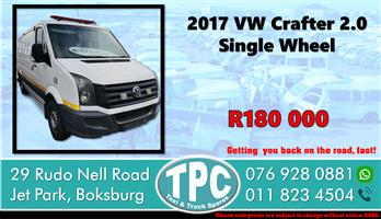 2017 VW Crafter 2.0 Single Wheel - For Sale at TPC